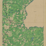 United States Geological Survey Wausaukee, WI-MI (1942, 48000-Scale) digital map