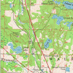 United States Geological Survey Wausaukee, WI-MI (1963, 62500-Scale) digital map