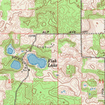 United States Geological Survey Wautoma NE, WI (1968, 24000-Scale) digital map