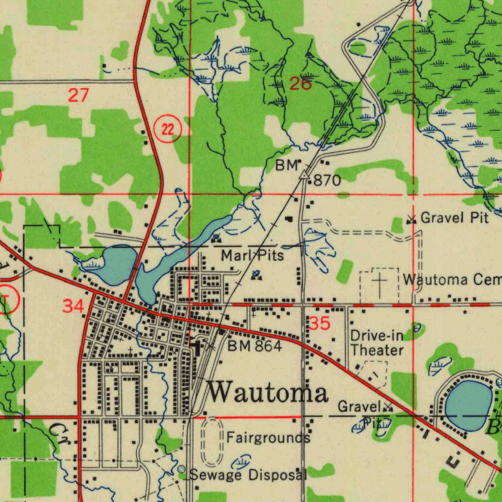 Wautoma, WI (1959, 48000-Scale) Map by United States Geological Survey ...