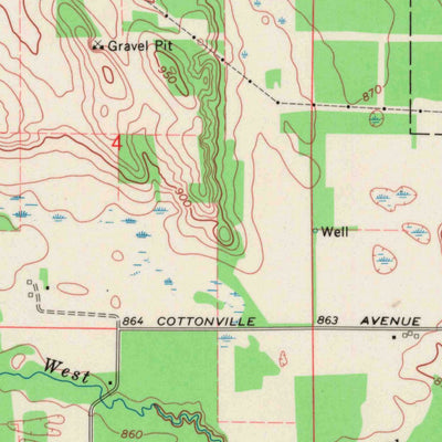 United States Geological Survey Wautoma, WI (1968, 24000-Scale) digital map