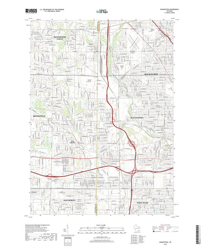 United States Geological Survey Wauwatosa, WI (2018, 24000-Scale) digital map