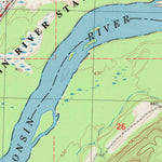 United States Geological Survey Wauzeka West, WI (1983, 24000-Scale) digital map