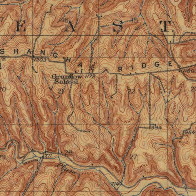 United States Geological Survey Wauzeka, WI (1926, 62500-Scale) digital map