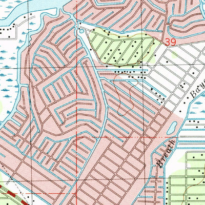 United States Geological Survey Waveland, MS (1997, 24000-Scale) digital map