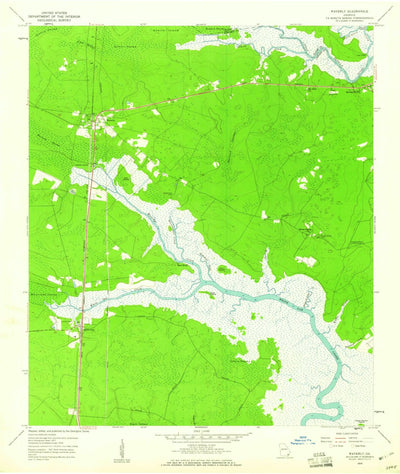 United States Geological Survey Waverly, GA (1959, 24000-Scale) digital map