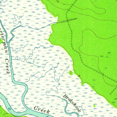 United States Geological Survey Waverly, GA (1959, 24000-Scale) digital map