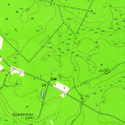 United States Geological Survey Waverly, GA (1959, 24000-Scale) digital map