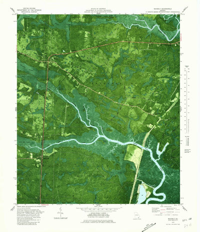 United States Geological Survey Waverly, GA (1979, 24000-Scale) digital map