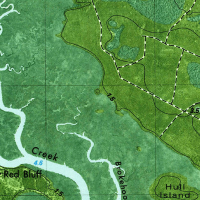 United States Geological Survey Waverly, GA (1979, 24000-Scale) digital map