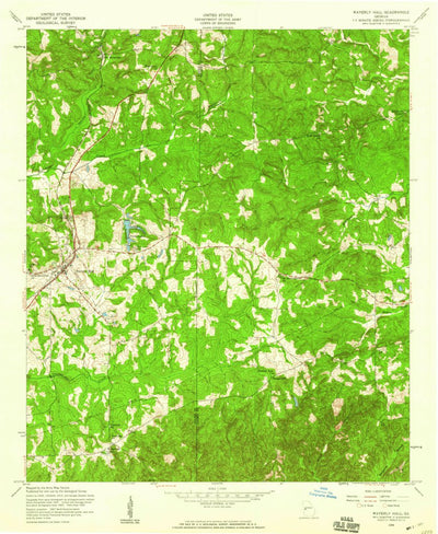 United States Geological Survey Waverly Hall, GA (1955, 24000-Scale) digital map