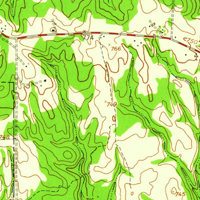United States Geological Survey Waverly Hall, GA (1955, 24000-Scale) digital map