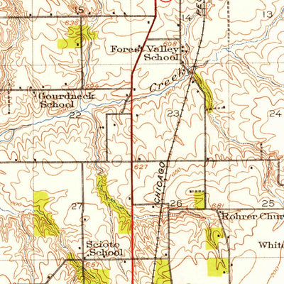 United States Geological Survey Waverly, IL (1924, 62500-Scale) digital map