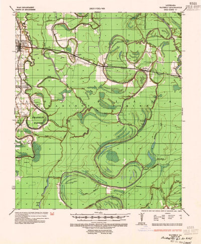 United States Geological Survey Waverly, LA (1935, 62500-Scale) digital map