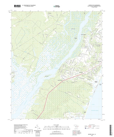 United States Geological Survey Waverly Mills, SC (2020, 24000-Scale) digital map