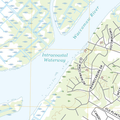 United States Geological Survey Waverly Mills, SC (2020, 24000-Scale) digital map