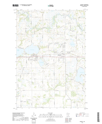 United States Geological Survey Waverly, MN (2022, 24000-Scale) digital map