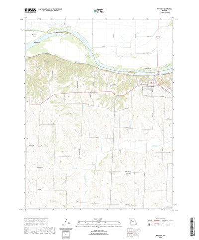 United States Geological Survey Waverly, MO (2021, 24000-Scale) digital map