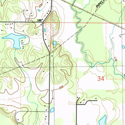 United States Geological Survey Waverly, MS (1987, 24000-Scale) digital map