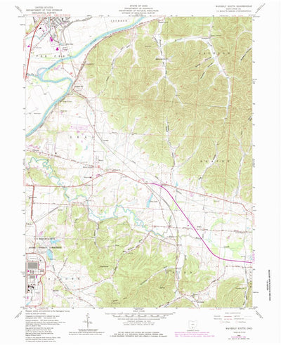 United States Geological Survey Waverly South, OH (1961, 24000-Scale) digital map