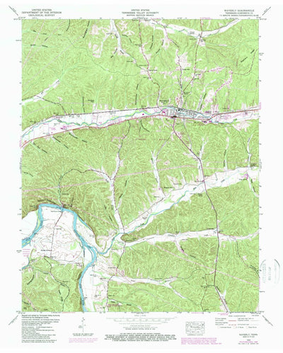 United States Geological Survey Waverly, TN (1950, 24000-Scale) digital map