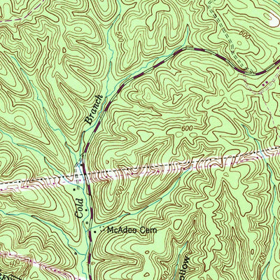 United States Geological Survey Waverly, TN (1950, 24000-Scale) digital map