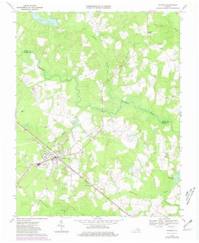 United States Geological Survey Waverly, VA (1969, 24000-Scale) digital map