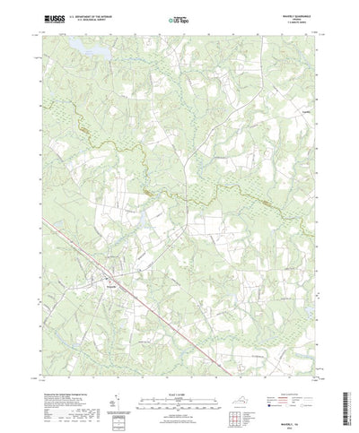 United States Geological Survey Waverly, VA (2022, 24000-Scale) digital map