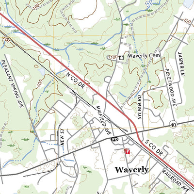 United States Geological Survey Waverly, VA (2022, 24000-Scale) digital map