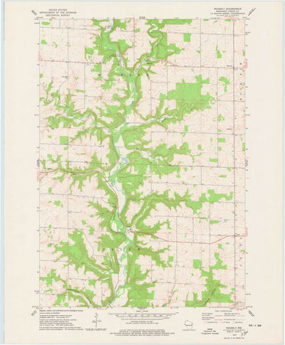 United States Geological Survey Waverly, WI (1974, 24000-Scale) digital map