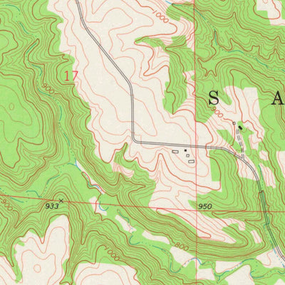 United States Geological Survey Waverly, WI (1974, 24000-Scale) digital map