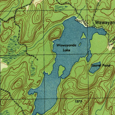 United States Geological Survey Wawayanda, NJ-NY (1943, 31680-Scale) digital map