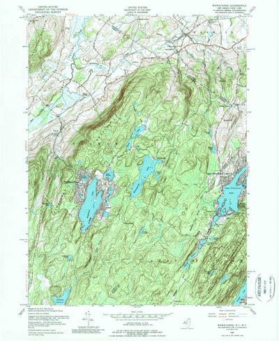 United States Geological Survey Wawayanda, NJ-NY (1954, 24000-Scale) digital map