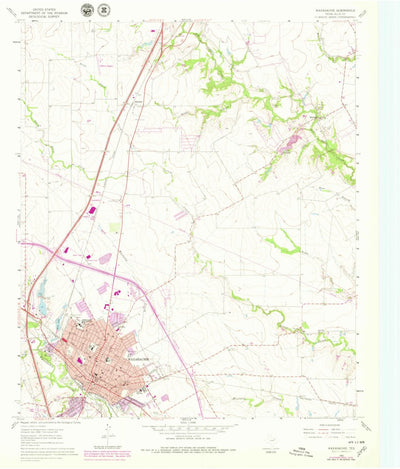 United States Geological Survey Waxahachie, TX (1961, 24000-Scale) digital map