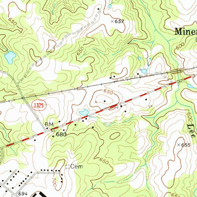 United States Geological Survey Waxhaw, NC (1970, 24000-Scale) digital map