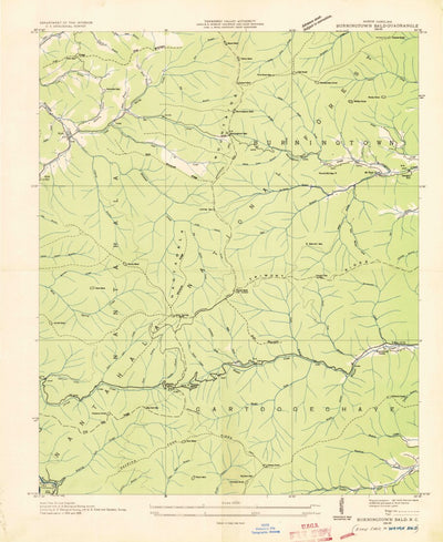 United States Geological Survey Wayah Bald, NC (1935, 24000-Scale) digital map