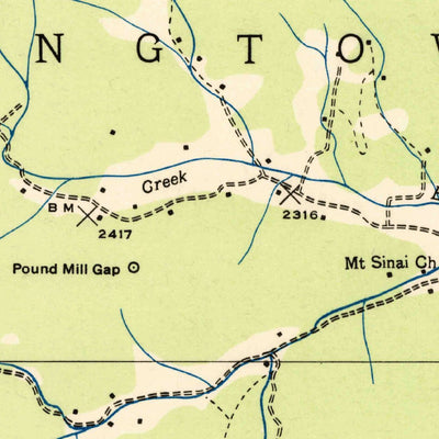 United States Geological Survey Wayah Bald, NC (1935, 24000-Scale) digital map
