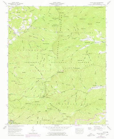 United States Geological Survey Wayah Bald, NC (1957, 24000-Scale) digital map