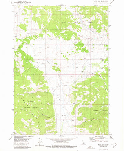 United States Geological Survey Wayan East, ID (1980, 24000-Scale) digital map