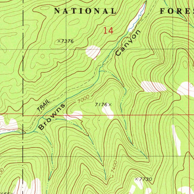 United States Geological Survey Wayan East, ID (1980, 24000-Scale) digital map