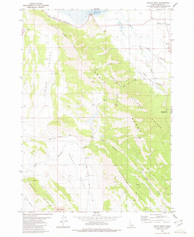 United States Geological Survey Wayan West, ID (1980, 24000-Scale) digital map