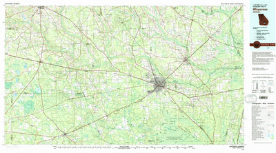 United States Geological Survey Waycross, GA (1978, 100000-Scale) digital map