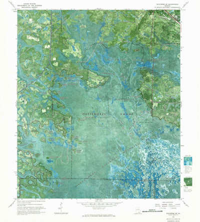 United States Geological Survey Waycross SE, GA (1967, 24000-Scale) digital map