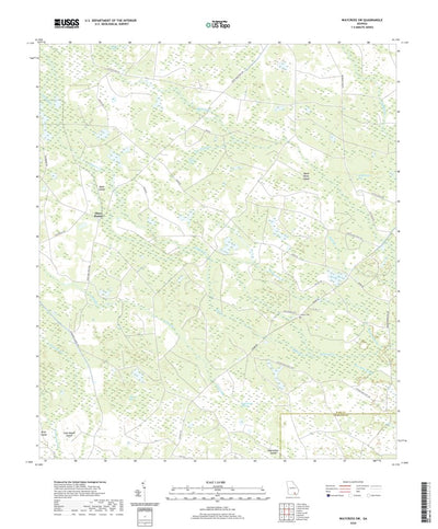 United States Geological Survey Waycross SW, GA (2020, 24000-Scale) digital map