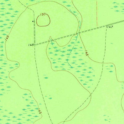United States Geological Survey Waycross West, GA (1967, 24000-Scale) digital map