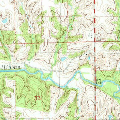 United States Geological Survey Wayland, IA (1980, 24000-Scale) digital map