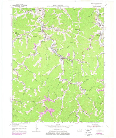 United States Geological Survey Wayland, KY (1954, 24000-Scale) digital map