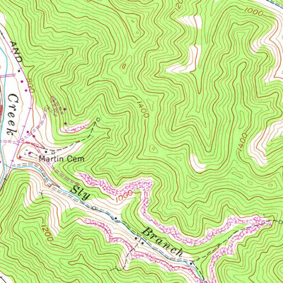 United States Geological Survey Wayland, KY (1954, 24000-Scale) digital map