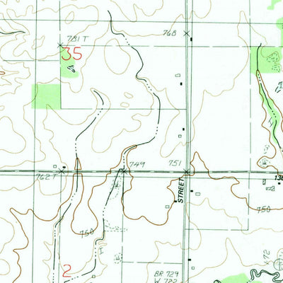 United States Geological Survey Wayland, MI (1982, 24000-Scale) digital map