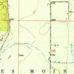 United States Geological Survey Wayland, MO-IA (1950, 24000-Scale) digital map